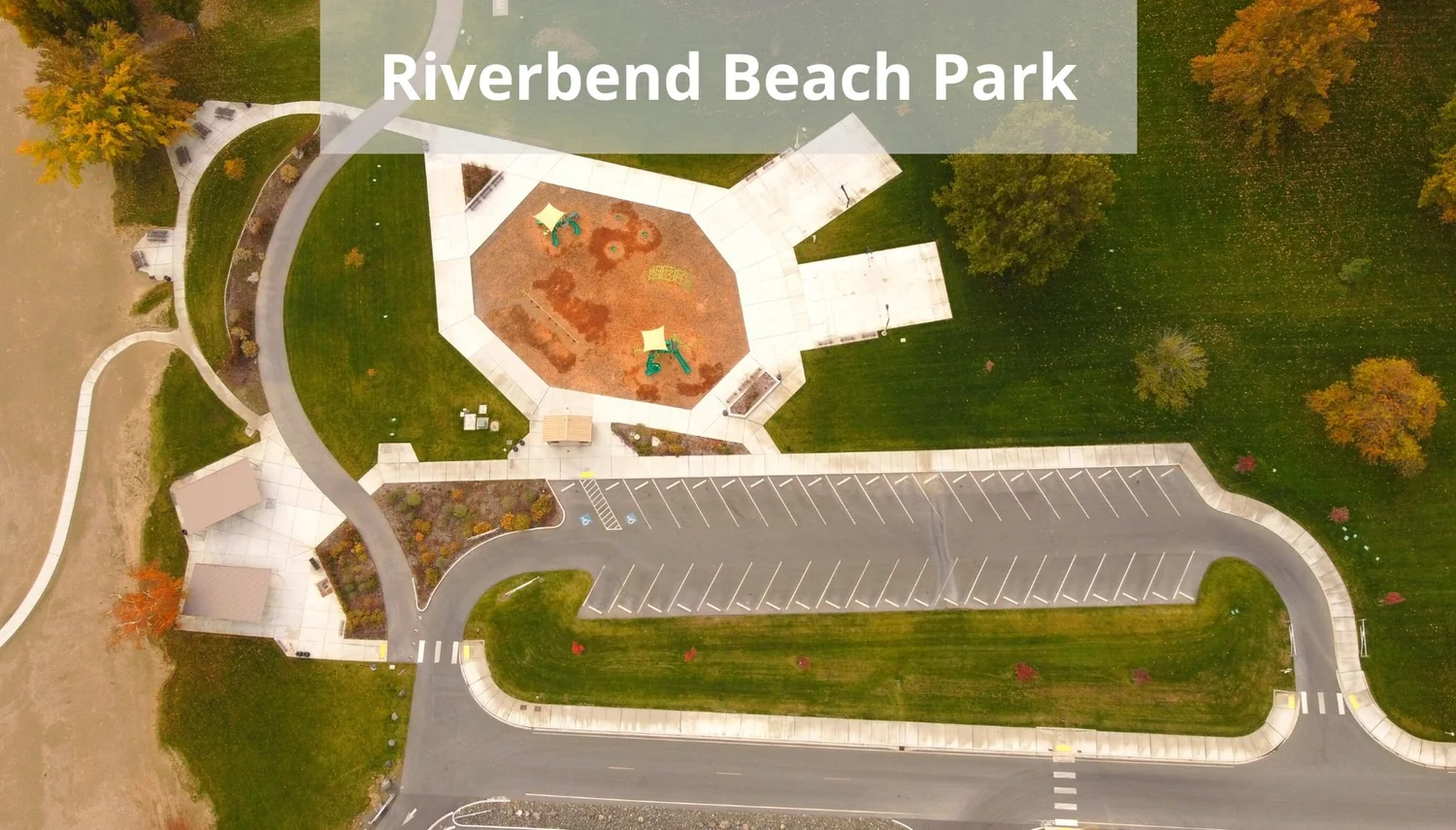 Riverbend Beach Park parking lot map
